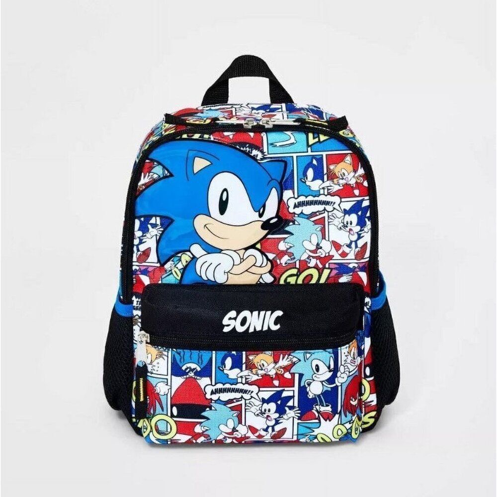 New Sonic the Hedgehog 11" Comic Mini Backpack Blue